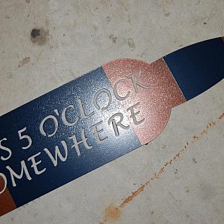 Sign – later Powder-coated